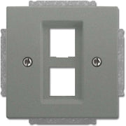 Busch-Jaeger - Einsatz/Abdeckung für Kommunikationstechnik Zentralscheibe gr/metal 2561-02-803 Abdeckung