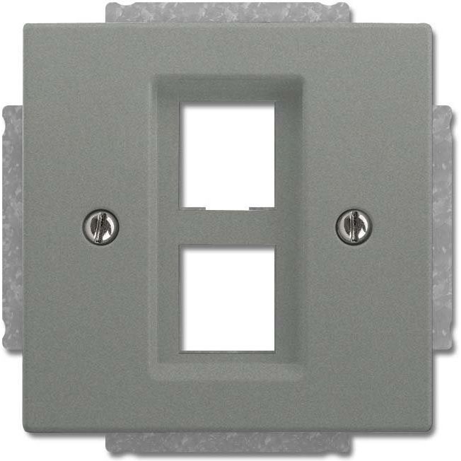 Busch-Jaeger - Einsatz/Abdeckung für Kommunikationstechnik Zentralscheibe gr/metal 2561-02-803 Abdeckung