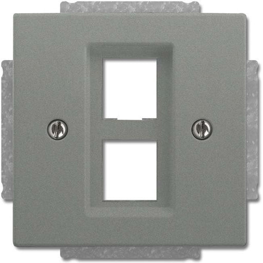 Busch-Jaeger - Einsatz/Abdeckung für Kommunikationstechnik Zentralscheibe gr/metal 2561-02-803 Abdeckung