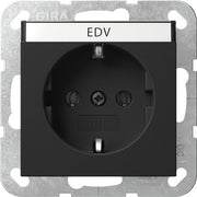 Gira - Steckdose SCHUKO-Steckd. BSF System 4457005 55 Schwarz m