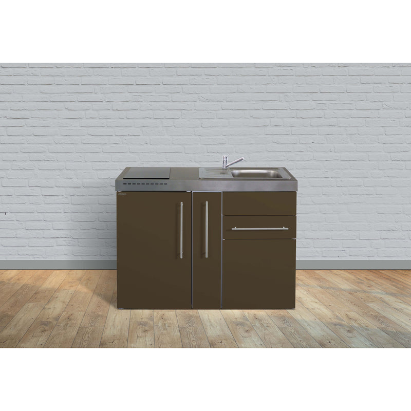 Stengel - Mini-Küche Miniküche Premiumline MPMM120AKSGKFliBreS Mokka metallic
