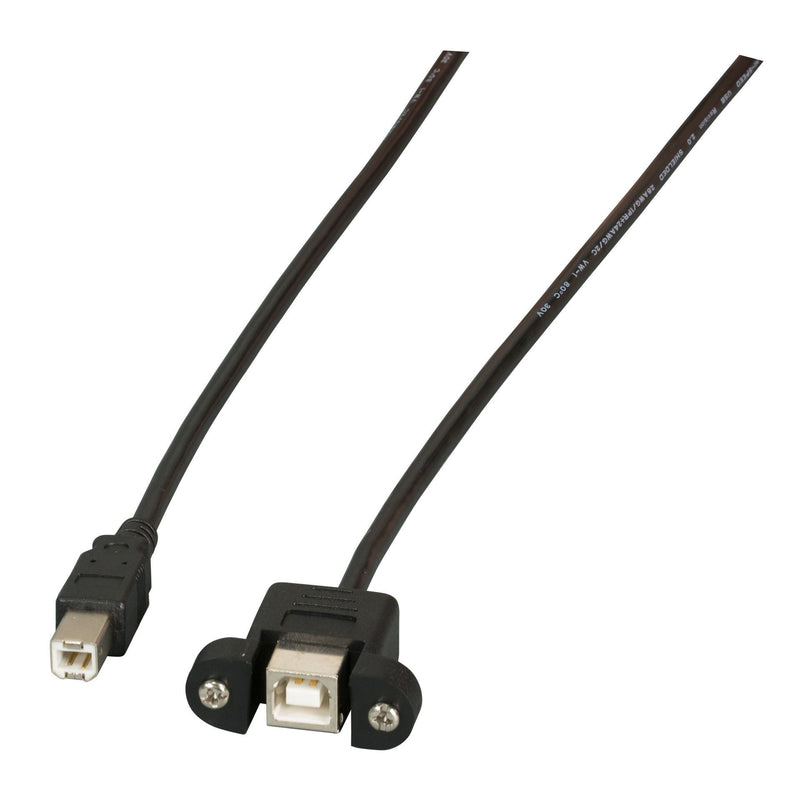 EFB-Elektronik - PC-Kabel USB2.0 HighSpeed-Kabel K5293SW.0,5V2 0,5m sw B St/B Bu
