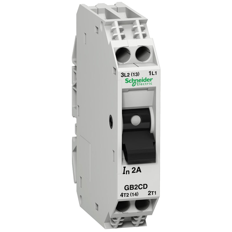 Schneider Electric - Leitungsschutzschalter Sicherungsautomat GB2CD07 2p. 2,0A m.Hilfssch. − 6 Stück