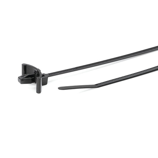 HellermannTyton - Kabelbinder Befestigungsbinder T18RSF-PA66UV-BK − 100 Stück