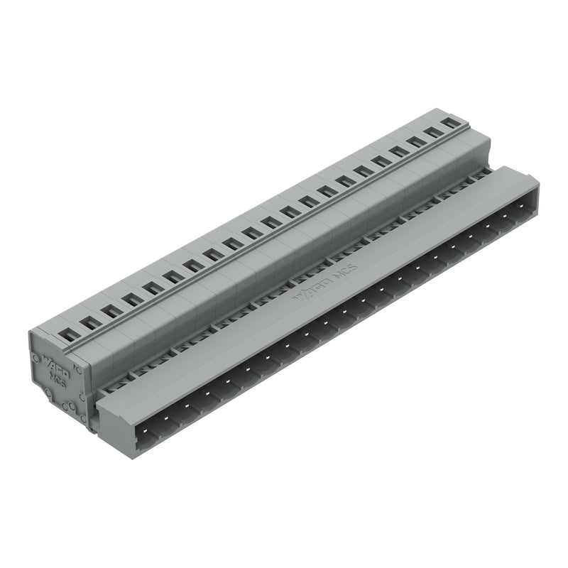 WAGO - Kabelsteckverbinder für Leiterplattensteckverbinder 1-Leiter-Stiftleiste 231-621/018-000 CAGECLAMP,2,5mm²,gr − 10 Stück