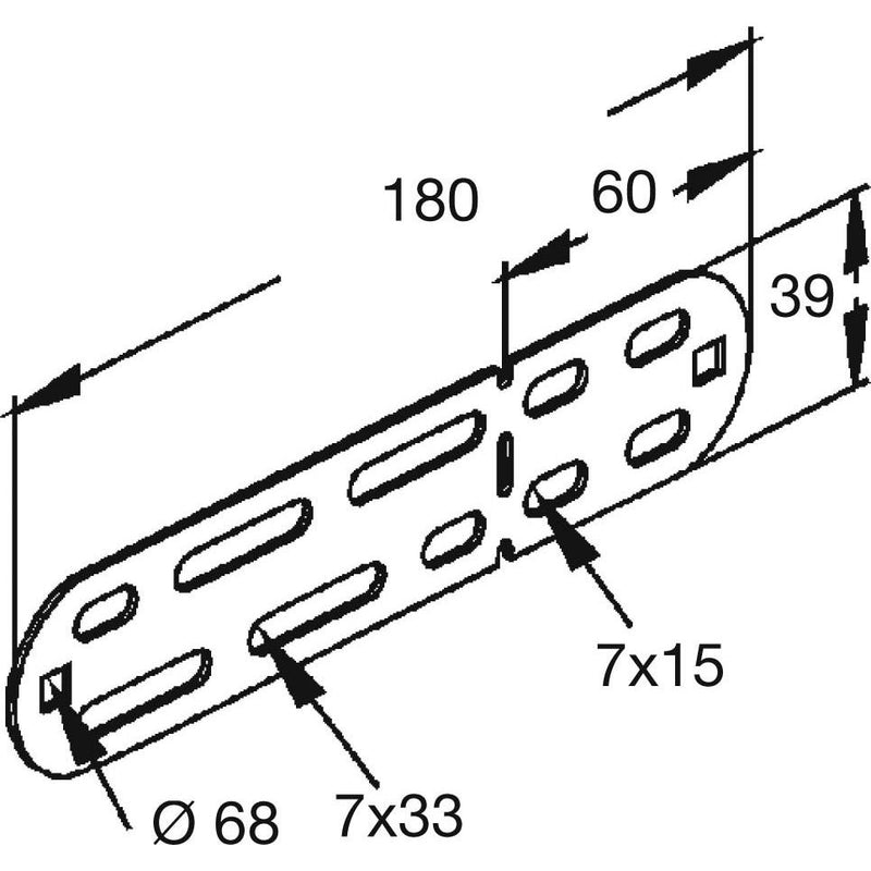 Rico - Verbinder für Kabeltragsystem Universalverbinder 151N6-A − 20 Stück