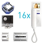 TCS Tür Control - Türsprech-Set video:pack Einbau PVIH160/001 für 16 Wohneinheit