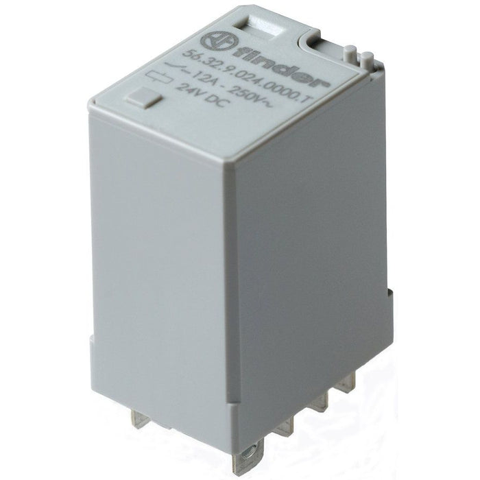 Finder - Schaltrelais Leistungs-Steckrelais 56.32.9.024.0000T 2W, 12A  − 10 Stück
