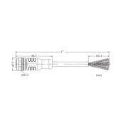 WAGO - Patchkabel Kupfer Industrie CANopen-/DeviceNet-Leitung 756-1401/060-200 5-polig,violett − 1 Stück