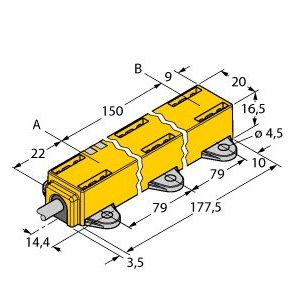 Turck - Wegsensor Induktiver Linearwegsensor LI150P1-Q1 #1590747