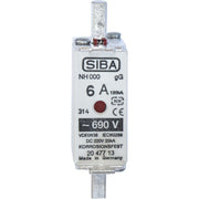 Siba - Messersicherung NH-Sicherungseinsatz 2047713.35 35A NH00 gG 690V − 3 Stück