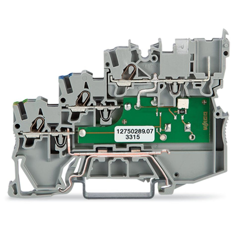 WAGO - Initiator/Aktor-Reihenklemme 3-Leiter-Aktorenklemme 2020-5317/1102-950 LED gelb − 50 Stück