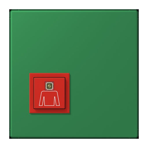 Jung - Behindertenelement für Installationsschalterprogramme Notrufsystem Ruftaster NRS LC 0834 RT 219 vert fonce