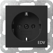 Gira - Steckdose Aufdruck EDV 4458005 Schwarz