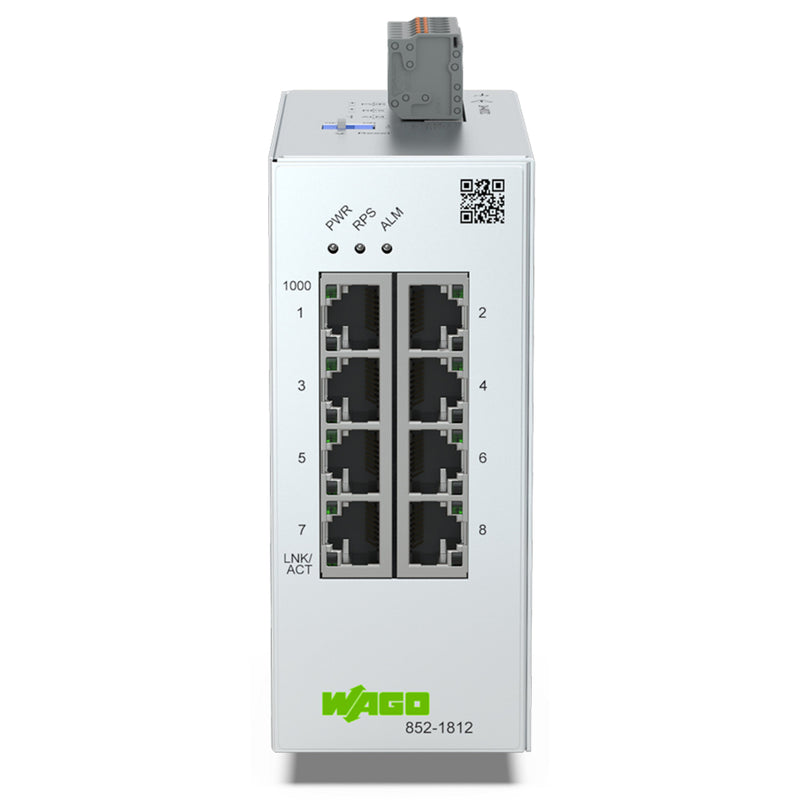 WAGO - Netzwerk Switch Lean-Managed-Switch 852-1812 8-port 1000BASE-T