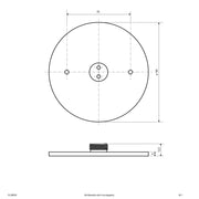 EVN Lichttechnik - Mechanisches Zubehör/Ersatzteile für Leuchten Montagefuß PLCM6508