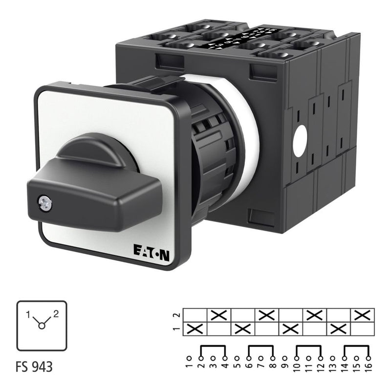 Eaton - Lastschalter Umschalter T3 32A T3-4-8223/EZ Zentraleinbau