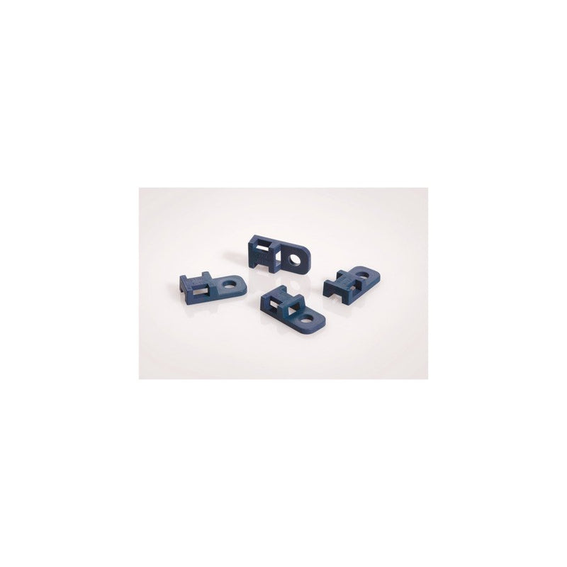 HellermannTyton - Befestigungssockel und -element für Kabelbinder Befestigungssockel 151-00997(100) blau − 100 Stück