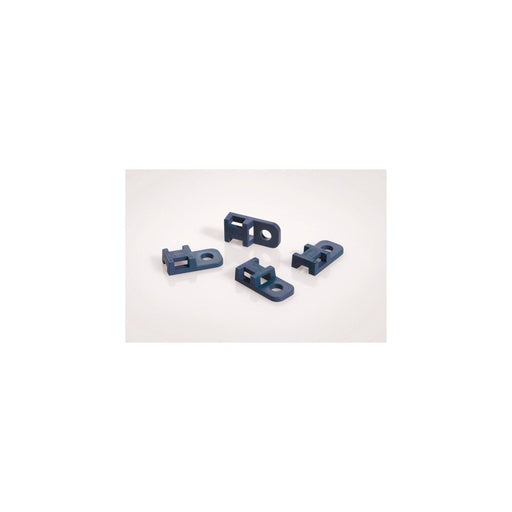HellermannTyton - Befestigungssockel und -element für Kabelbinder Befestigungssockel 151-00997(100) blau − 100 Stück