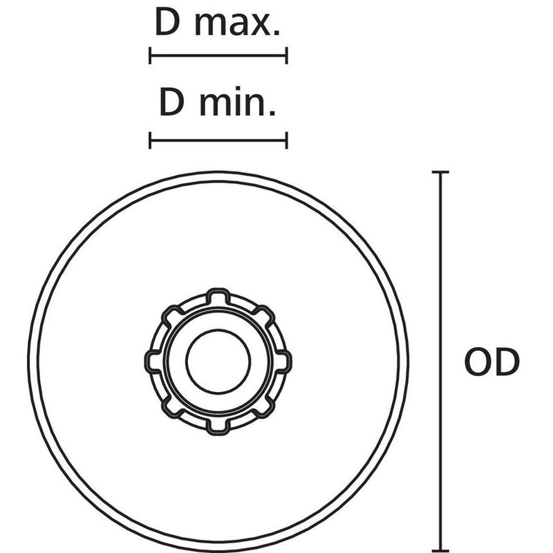 HellermannTyton - Leuchteneinbaugehäuse Abstandhalter 148-00102(40) Einbaustrahler H30mm − 400 Stück