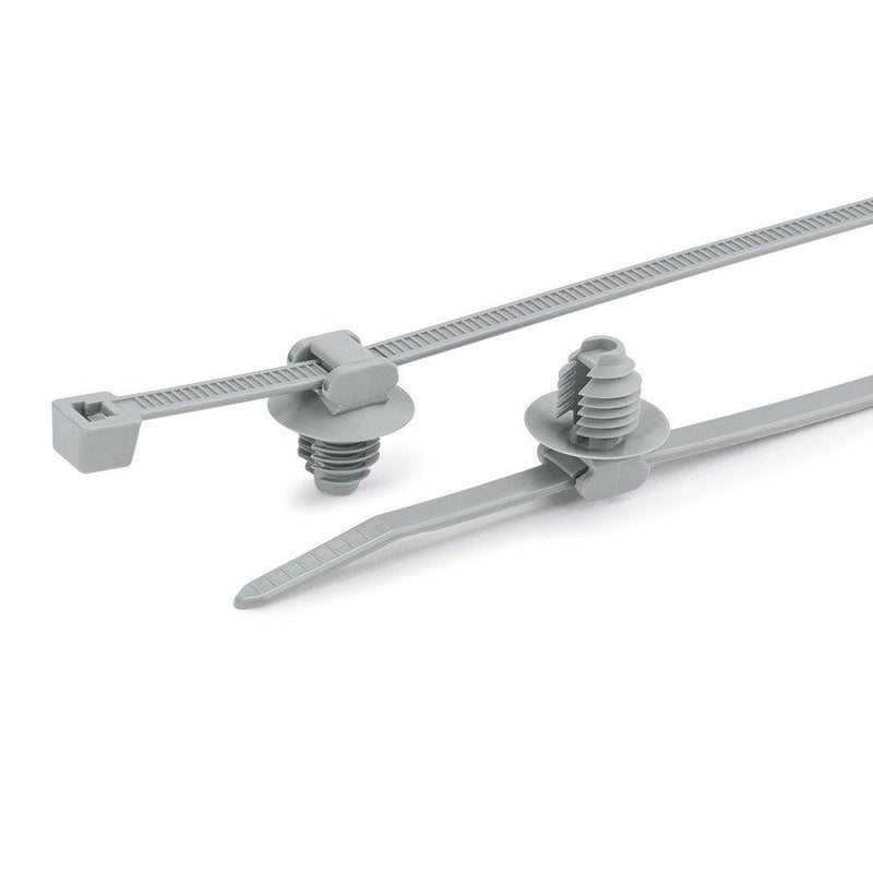 HellermannTyton - Kabelbinder Befestigungsbinder 156-00235(1000) grau − 1000 Stück