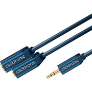 Clicktronic - Konfektioniertes A/V-Kabel MP3 Sound-Duo-Adapter 70491 0,1m
