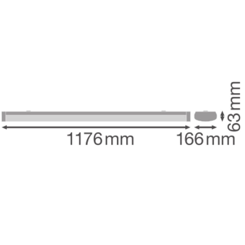Ledvance - Decken-/Wandleuchte LED-Anbauleuchte LNSF1200P32W840 IP44 840