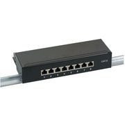 EFB-Elektronik - Patchpanel Kupfer Mini-Patchpanel 37736.8 8xRJ45, grau
