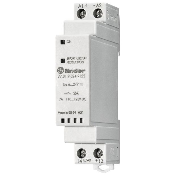 Finder - Halbleiterrelais SSR-Relais 77.01.9.024.9125 7A, 85-140V DC