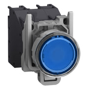 Schneider Electric - Drucktaster, Komplettgerät Leuchtdrucktaster XB4BP683BM5GEX ATEXBL1S24V-240V22MM