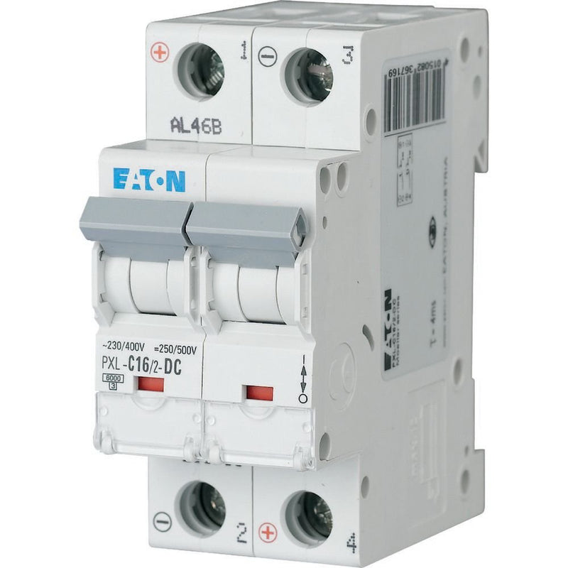 Eaton - Leitungsschutzschalter LS-Schalter m.Beschrift. PXL-C16/2-DC C 16A, 2p