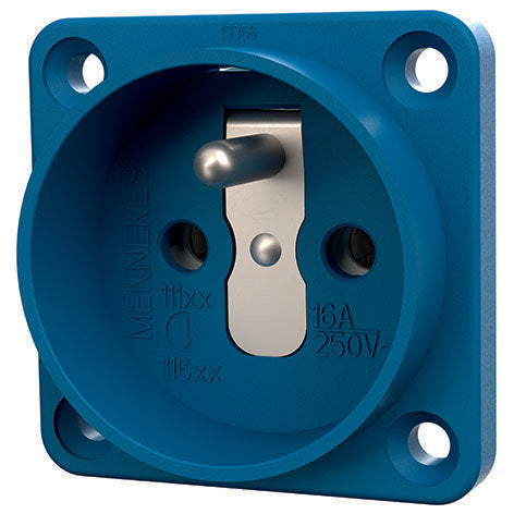 Mennekes - Schutzkontakt-Anbausteckdose Schuko-Anbau-Steckdose 11611 16A,2p+E,230V,bl