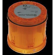 Pepperl+Fuchs Fabrik - Signalsäulenelement, optisch Rundumleuchte LED, gelb VAZ-LED-70MM-YE − 1 Stück