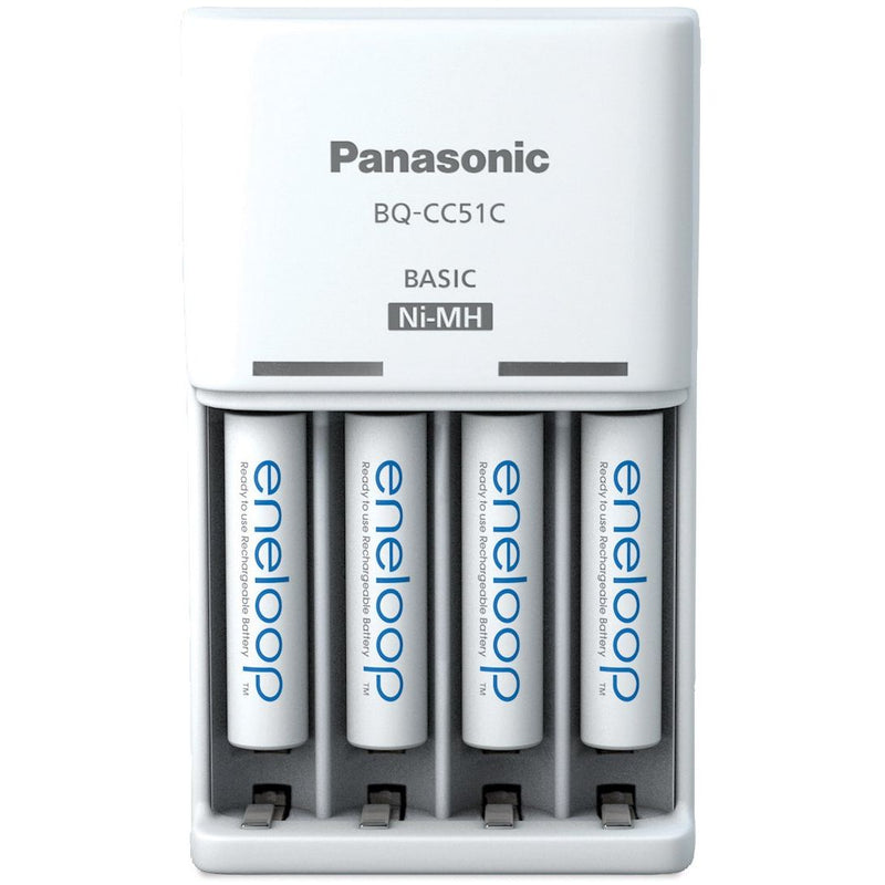 Hückmann - Universal-Ladegerät Ladegerät BQ-CC51 eneloop K-KJ51MCD04E inkl. 4xAAA 800mAh
