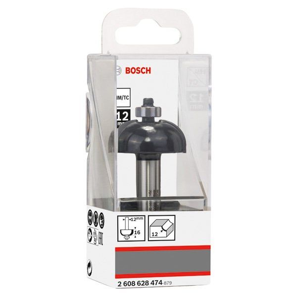 Bosch - Fräser PRO Hohlkehlfräser, R 2608628474 12, Schaft 12 mm