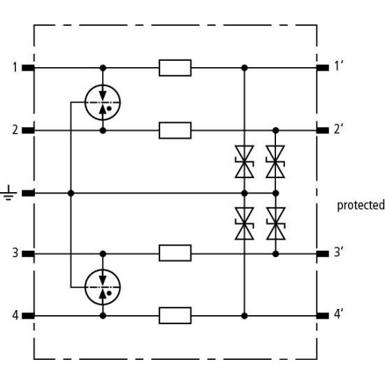 DEHN - Überspannungsableiter für Informations-/MSR-Technik Überspannungsabl.-Modul BSP M4 BE 12 f.BLITZDUCTOR SP