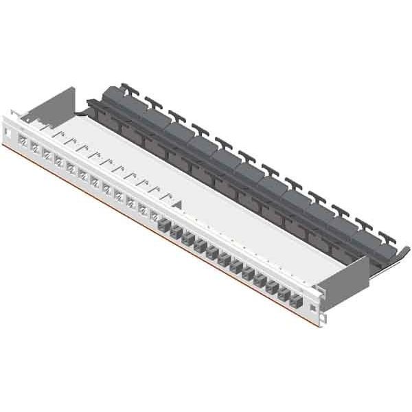 Aginode - Patchpanel Kupfer Patch-Panel o.Schublade N521.661 24f. leer, m.Clip-On