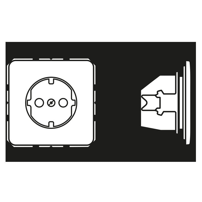 Jung - Steckdose SCHUKO-Steckdose CD 1520 KI WW alpinweiß