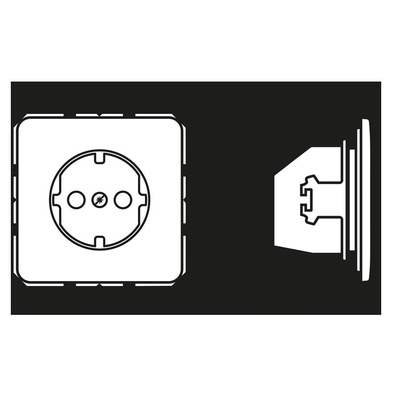Jung - Steckdose SCHUKO-Steckdose 16A 250V CD 1520 NBFKI m.Berührungsschutz