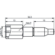 Telegärtner - Koax-Steckverbinder FME-Kabelstecker 100025644 cr/cr − 5 Stück