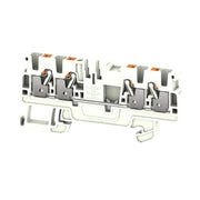 Weidmüller - Schutzleiter-Reihenklemme Klemme A4C 2.5 FE WT PUSH IN, 2.5 mm² − 50 Stück