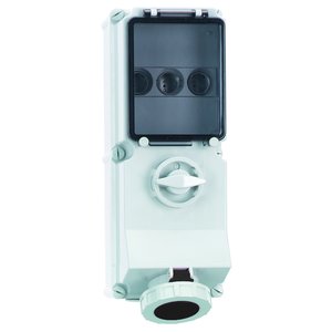 Bals Elektrotech - CEE-Steckdose abschaltbar, abgesichert (IEC 60309) Wandsteckdose abschaltbar 17334 abgesichert 16A 4p