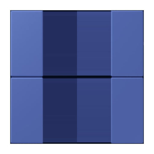 Jung - Abdeckung/Bedienelement für Installationsschalterprogramme Tastensatz 2fach LC 502 TSA 206 bleu outremer 31
