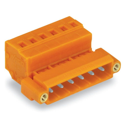 WAGO - Kabelsteckverbinder für Leiterplattensteckverbinder 1-Leiter-Stiftleiste 231-636/109-000 CAGECLAMP,2,5mm²,or − 50 Stück