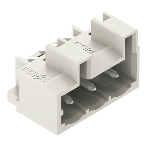 WAGO - Leiterplattensteckverbinder THT-Stiftleiste Lötstift 721-433/001-000 1,0x1,0,abgew.,lgr − 200 Stück