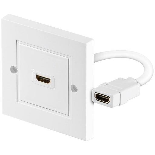 Goobay - Multifunktions-Anschlussdose HDMI-Wanddose 51722 Bu/Bu(TypA)