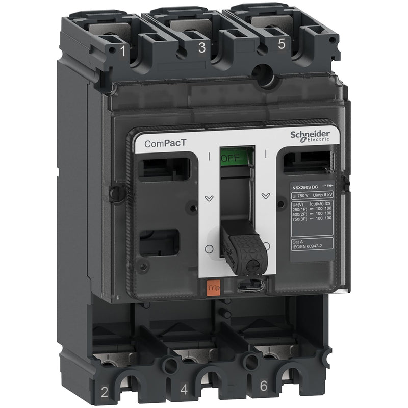 Schneider Electric - Leistungsschalter für Trafo-, Generator- und Anlagenschutz Kompaktleistungsschalter C25S3D Grundschalter ComPac
