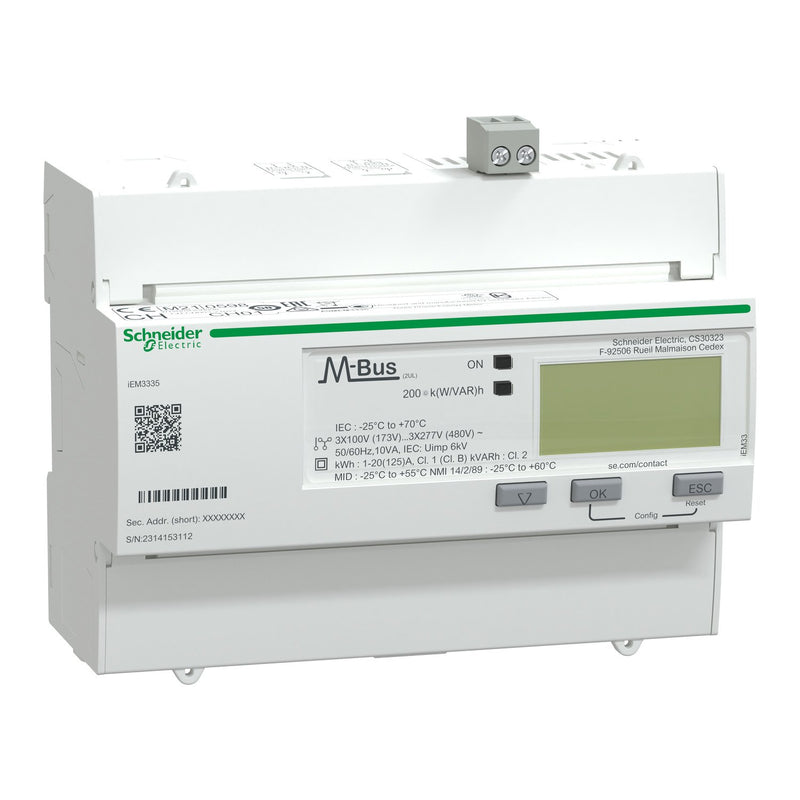 Schneider Electric - Elektrizitätszähler Energiezähler IEM3335 A9MEM3335 3P 125A