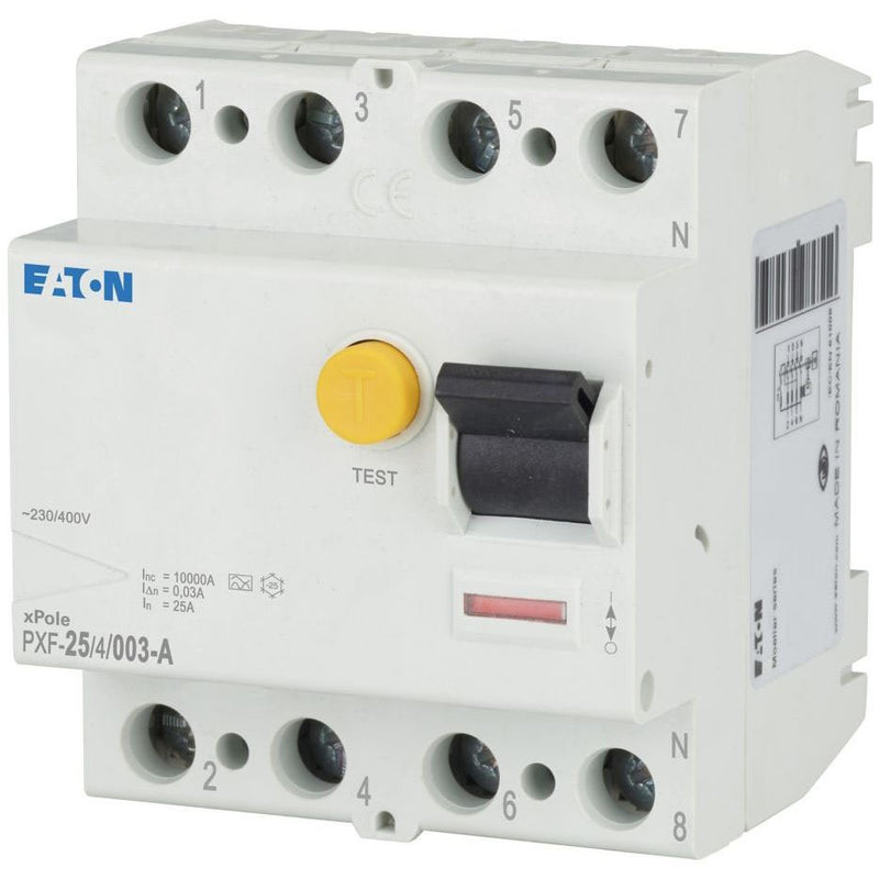 Eaton - Fehlerstrom-Schutzschalter FI-Schutzschalter PXF-25/4/003-A 25A 4p, 30mA