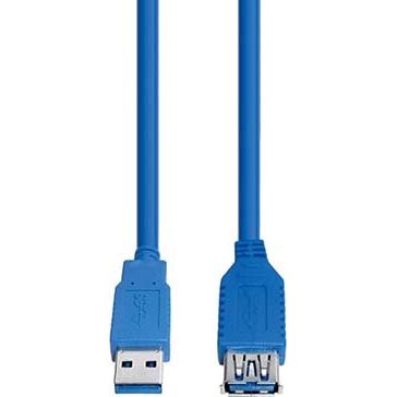 E+P Elektrik - Konfektioniertes A/V-Kabel USB3.0 Verlängerung AA CC 318 LOSE 3m,blau